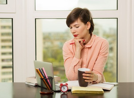 Woman working